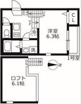 プラージュ外新町の間取図