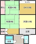 広瀬様大道413-3貸家の間取図
