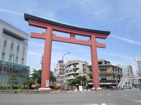 中村公園のシンボル！鳥居！！名古屋市へ合併されたのを記念して建てられました！！