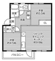 ビレッジハウス鳴滝5号棟 (404号室)の間取図