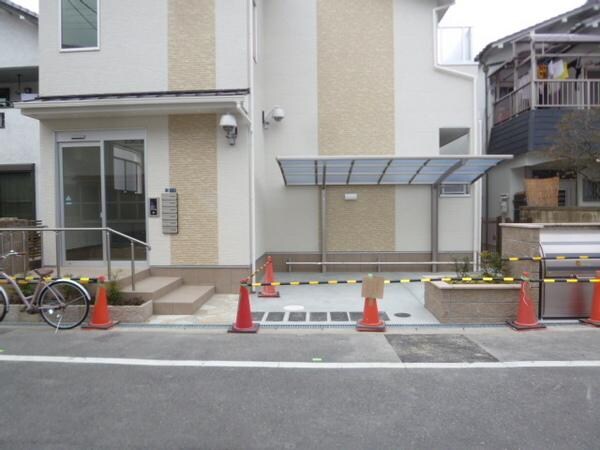 現地からの眺望(入口もしっかりと防犯しています！)