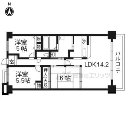 レックスガーデン大津南郷リオの間取り図