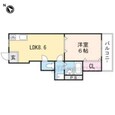イワタハイツの間取図