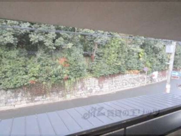 眺望(交通量の少ない道路です)