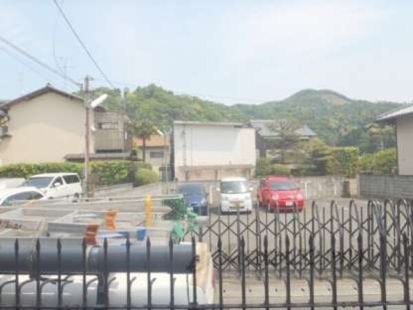 眺望(ベランダから大文字が見えます。)