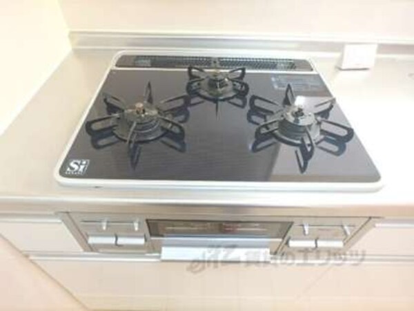 ガス3口コンロ
