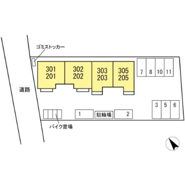 駐車場(配置図)