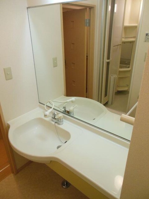 洗面(★大きな鏡付の洗面台です★)