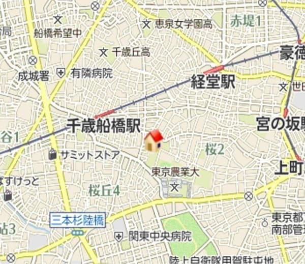 地図(★お問い合わせはタウンハウジング祖師ヶ谷大蔵店へ★)