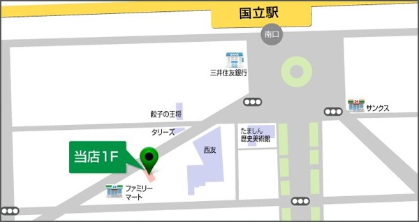 地図(タウンハウジング国立店はこちら！)