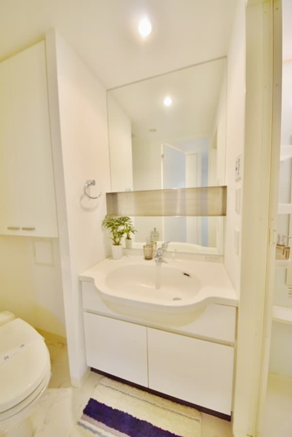 洗面(★大きな鏡の洗面台です★)