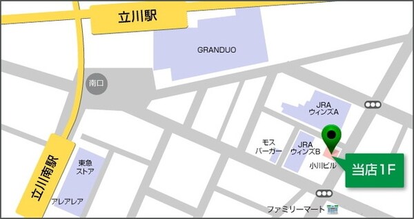地図(☆タウンハウジング立川店までお気軽に)