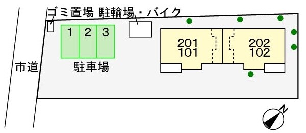 駐車場(☆配置図☆)