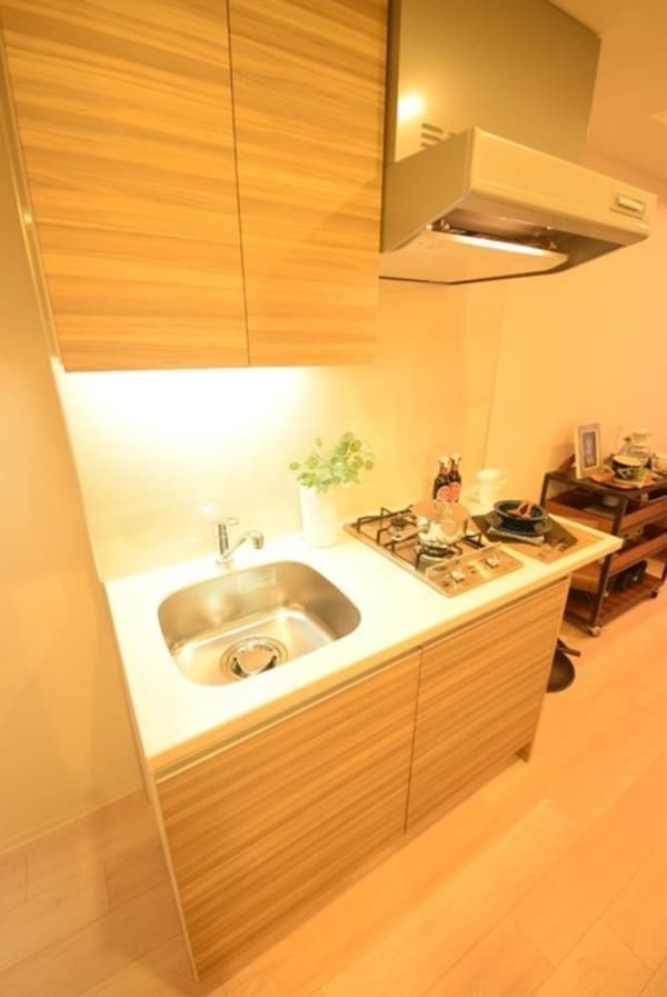 キッチン(ガスコンロ2口設置済み)