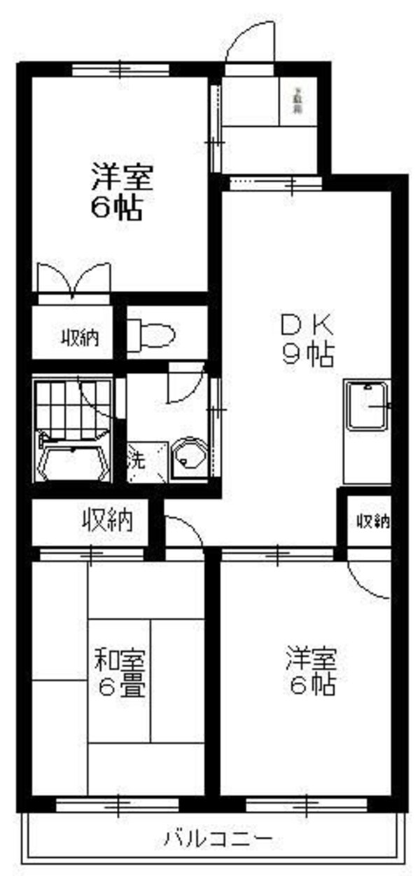 間取図(平面図)(★広いバルコニー♪★)