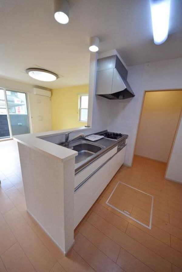 キッチン(人気のカウンターキッチン　コンロ3口付き)