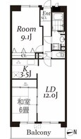 白井ロジュマンの間取図