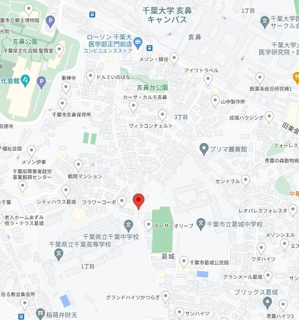 地図(ご来店お待ちしております！043-221-3600)