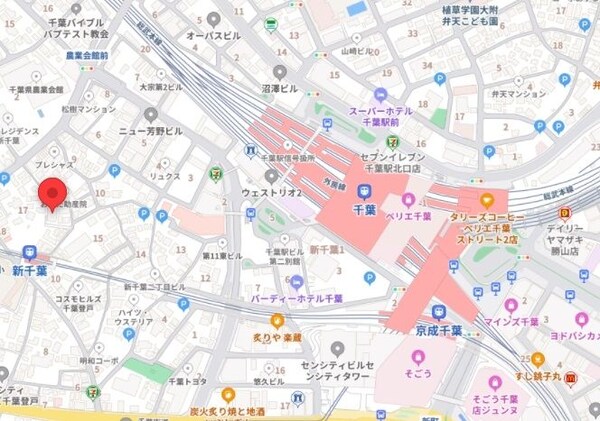 地図(ご来店お待ちしております！043-221-3600)