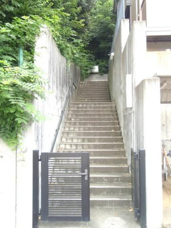 エントランス(スラッと伸びるエントランス階段)