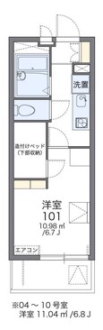 レオパレス沼南７の間取図