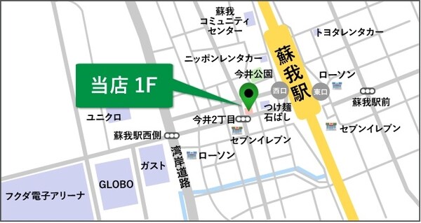 地図(詳細はタウンハウジング蘇我店まで043-312-6124)