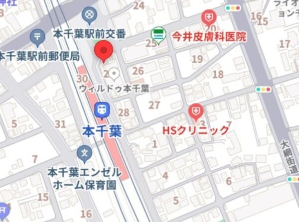 地図(現地待ち合わせ歓迎♪お問合せはタウンハウジング蘇我店まで！)