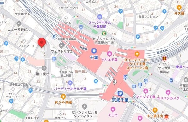 地図(現地待ち合わせ歓迎♪お問合せはタウンハウジング蘇我店まで！)