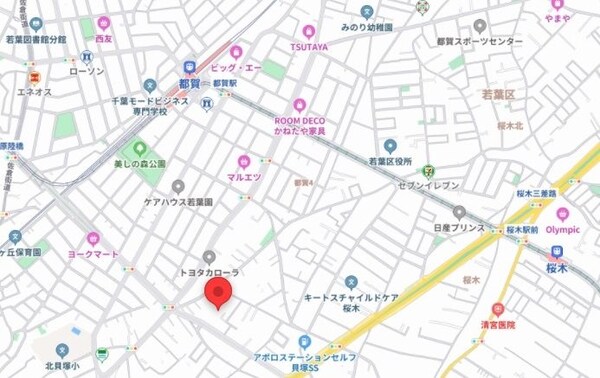 地図(現地待ち合わせ歓迎♪お問合せはタウンハウジング蘇我店まで！)