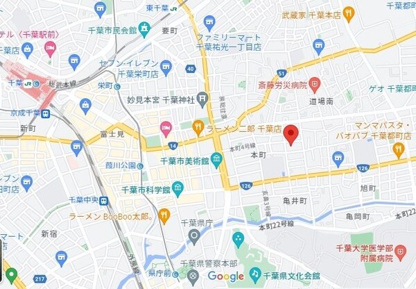 地図(ご来店お待ちしております！043-312-6124)