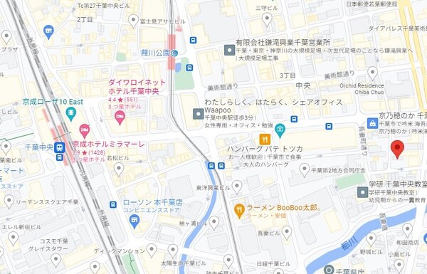 地図(ご来店お待ちしております！043-312-6124)