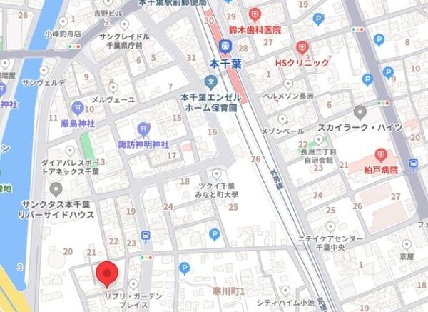 地図(現地待ち合わせ歓迎♪お問合せはタウンハウジング蘇我店まで！)