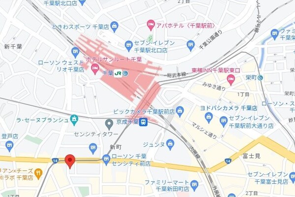 地図(お部屋探しは【タウンハウジング蘇我店】にお任せ下さい♪)