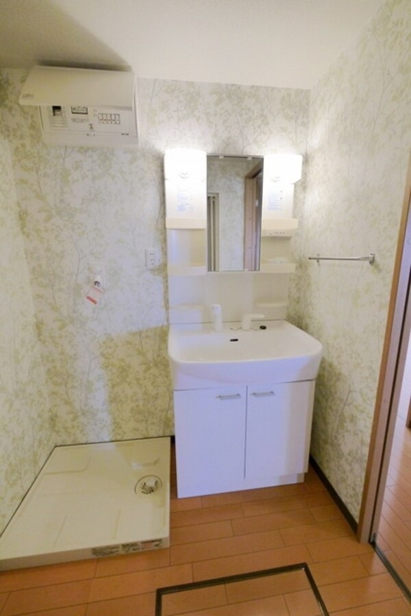 洗面(洗面脱衣所（シャワー付き洗面台）)