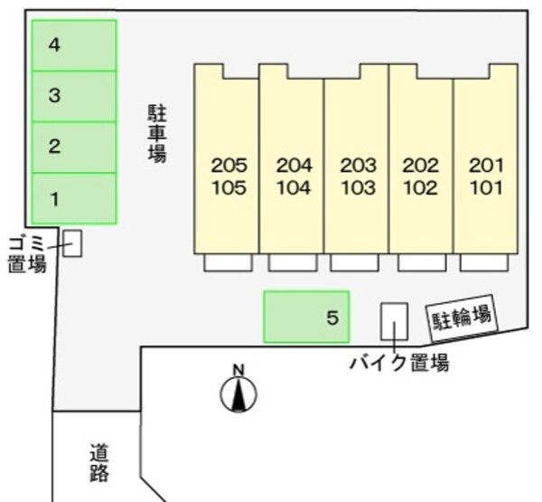 駐車場(☆配置図☆)