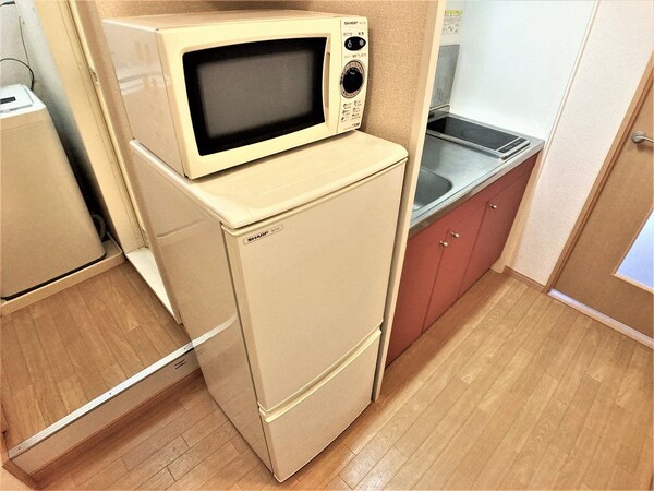 その他室内・内装(レンジと冷蔵庫)
