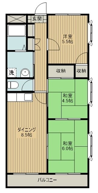 アマン富士見の間取り図