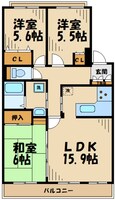 リフィーネめじろ台の間取図