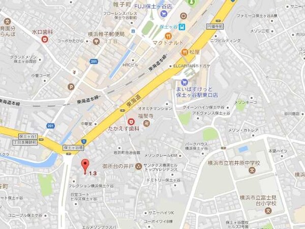 地図(保土ヶ谷駅徒歩５分の便利な立地です)