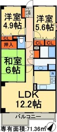 プライムシティ松戸の間取図