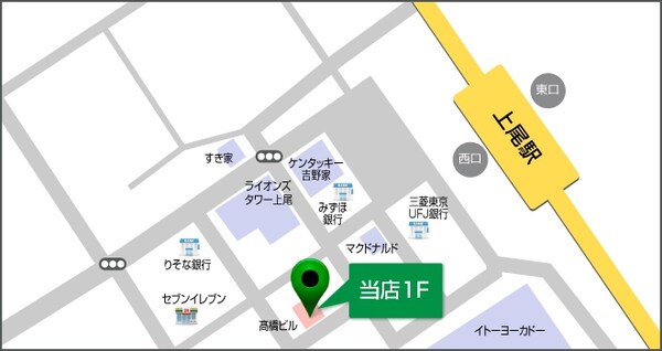 地図(上尾駅から歩いてスグ！)