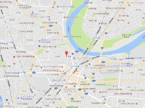 地図(★川崎徒歩圏内の好立地★)