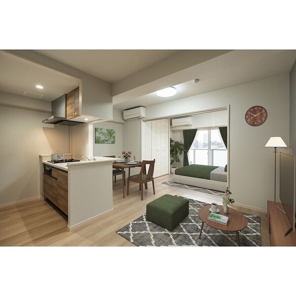 リビング・居室(家具・調度品等はCG 加工です。実際の賃貸住居 には含まれ…)