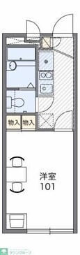 レオパレスクランベリーの間取図