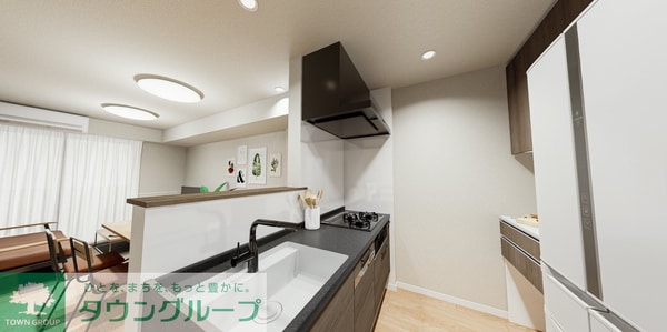 キッチン(パースはイメージのため実際とは異なる場合があります。実際の…)