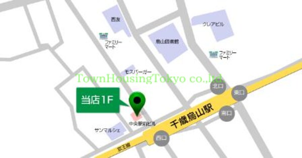 地図(★タウンハウジング東京 千歳烏山店まで★)
