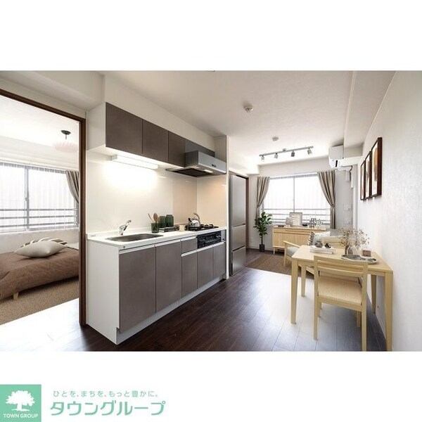 リビング・居室(家具・調度品等はCG加工です。実際の賃貸住居には含まれません)