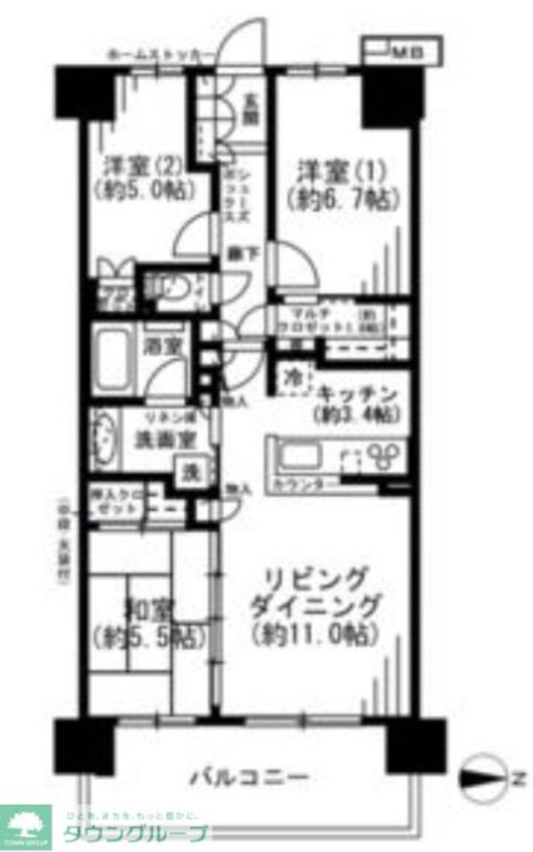 外観(間取図)