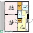 鴨下ハイツＡの間取図