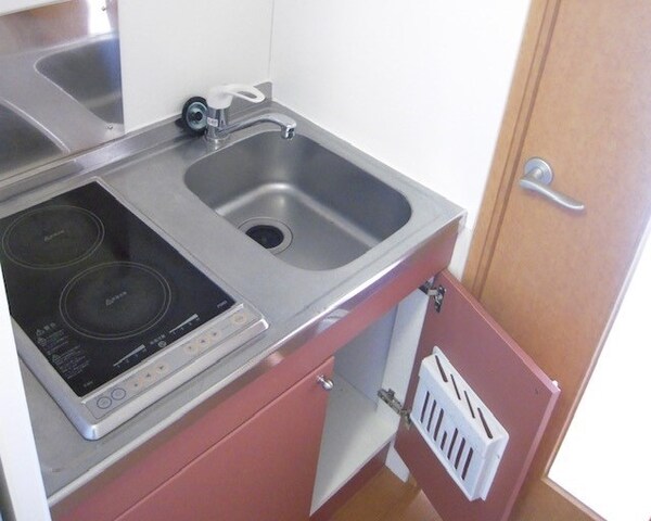 キッチン(安全設計の電磁調理器です。)